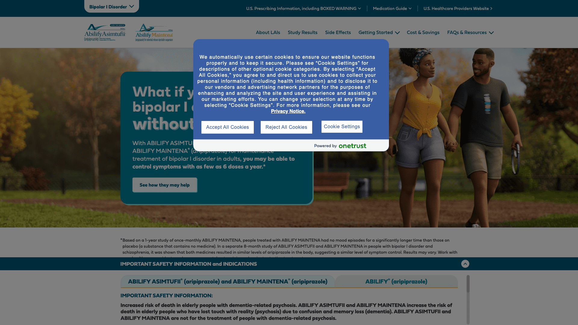 Abilify launched site