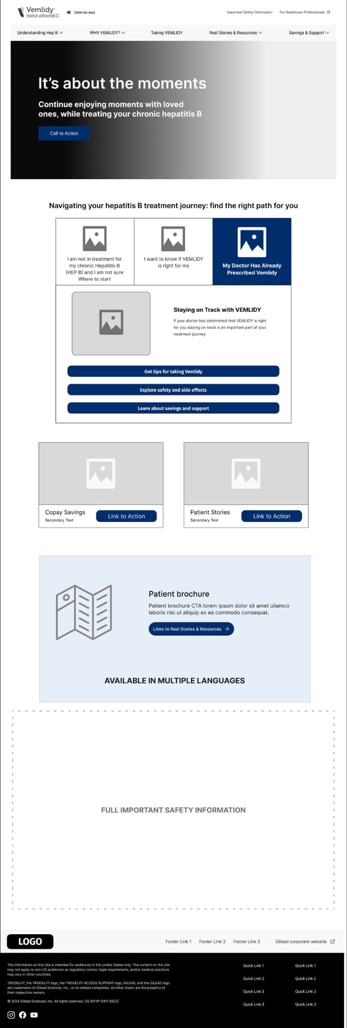 Vemlidy — patient site hero and treatment journey